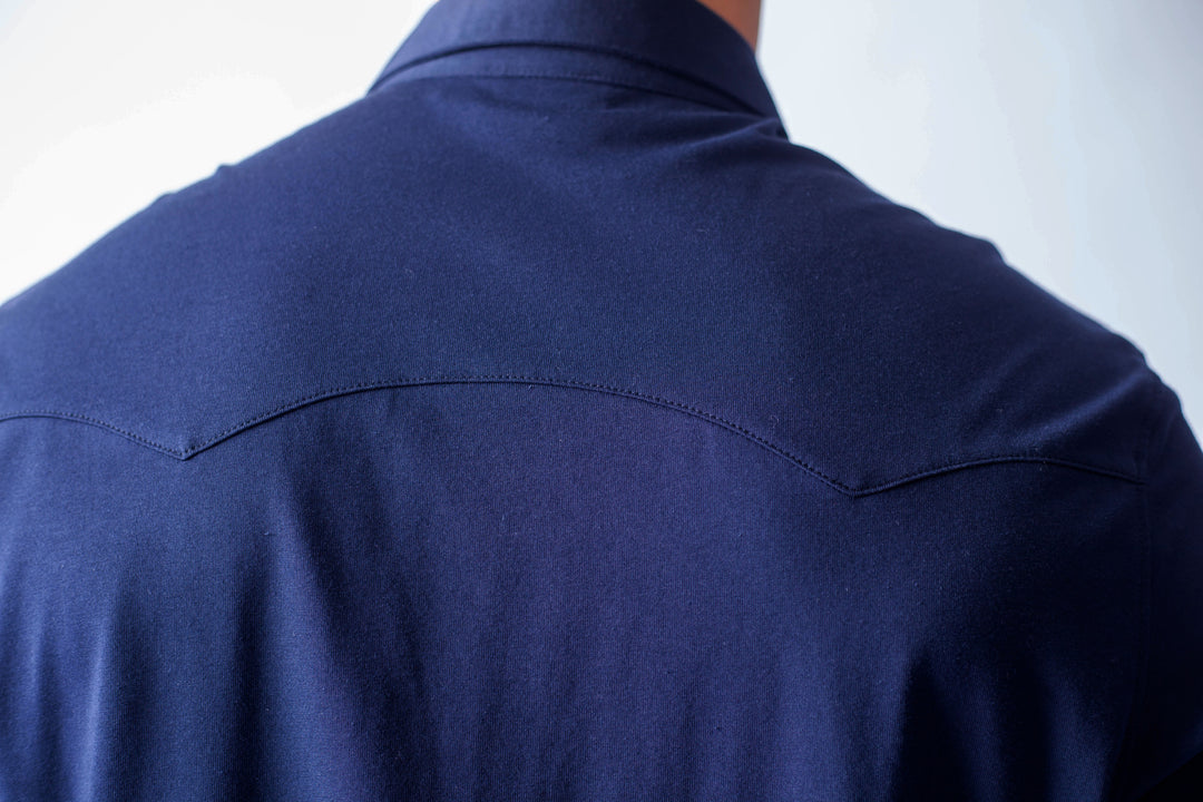 Buki's Cinqo Western Long Sleeve Tech Shirt - Navy-LONG SLEEVE SHIRTS-BUKI-M-Light Grey-Buki