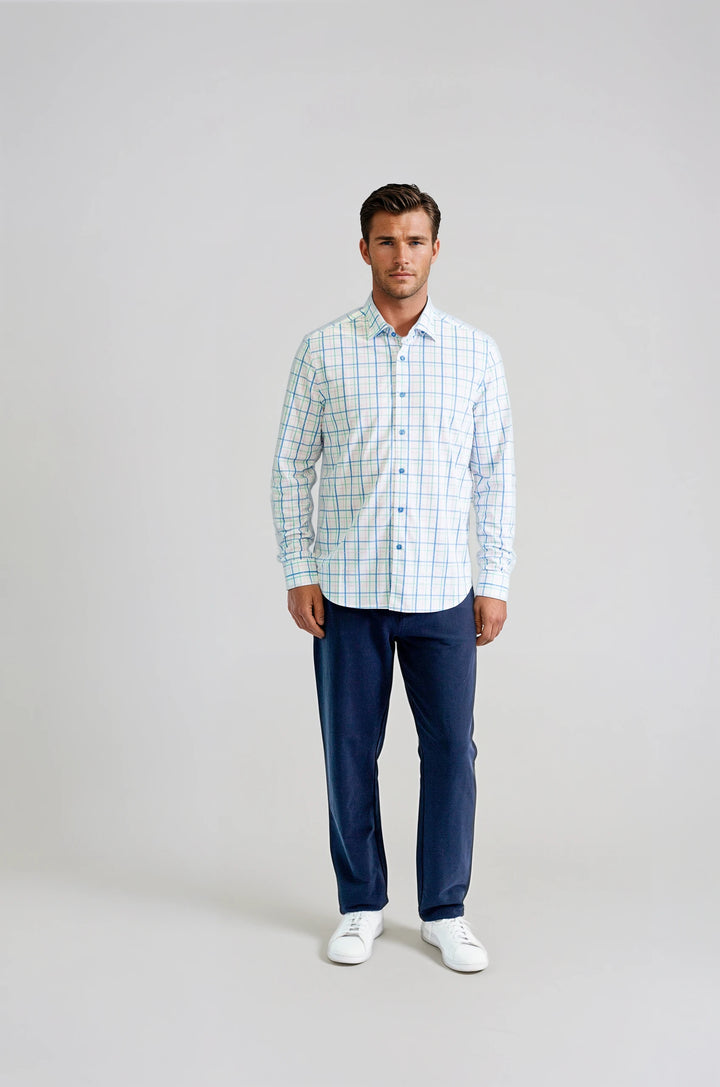 Pacific Grid Long Sleeve Tech Shirt-LONG SLEEVE SHIRTS-BUKI-M-Multi-Buki