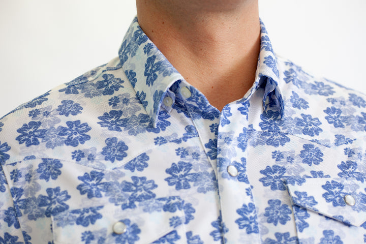 Buki’s Cinqo Western Tech Shirt - Floral-LONG SLEEVE SHIRTS-BUKI-M-Floral-Buki