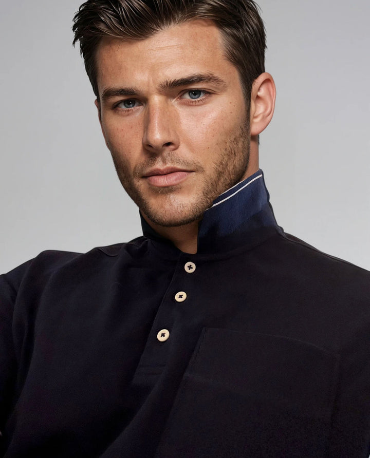 Buki's Cinqo Polo 2 Pack - White/Black-POLO SHIRTS-BUKI-M-Buki