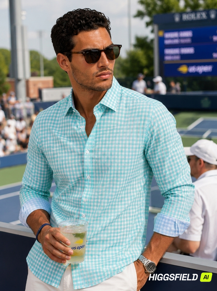 Mauro Long Sleeve Check Tech Shirt - Emerald-LONG SLEEVE SHIRTS-BUKI-M-Emerald-Buki