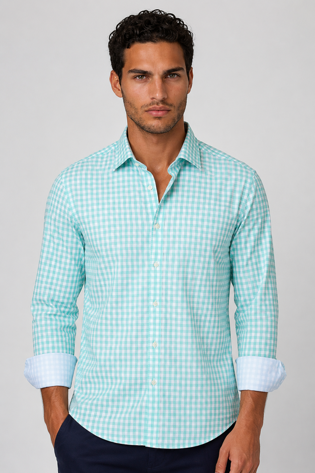 Mauro Long Sleeve Casual Dress Shirt