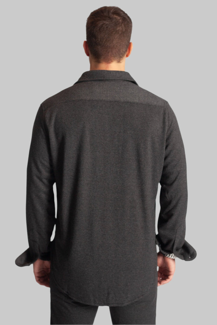 CPO + Jogger Matching Set-SWEATSUITS-BUKI-M-Charcoal Grey-Buki