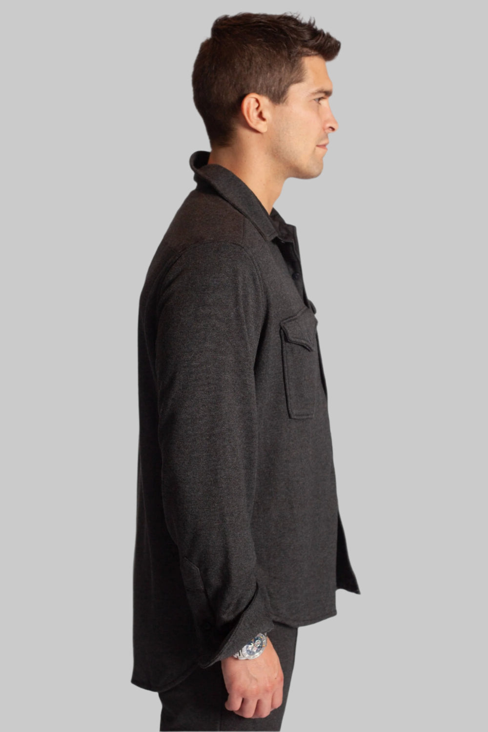 CPO + Jogger Matching Set-SWEATSUITS-BUKI-M-Charcoal Grey-Buki