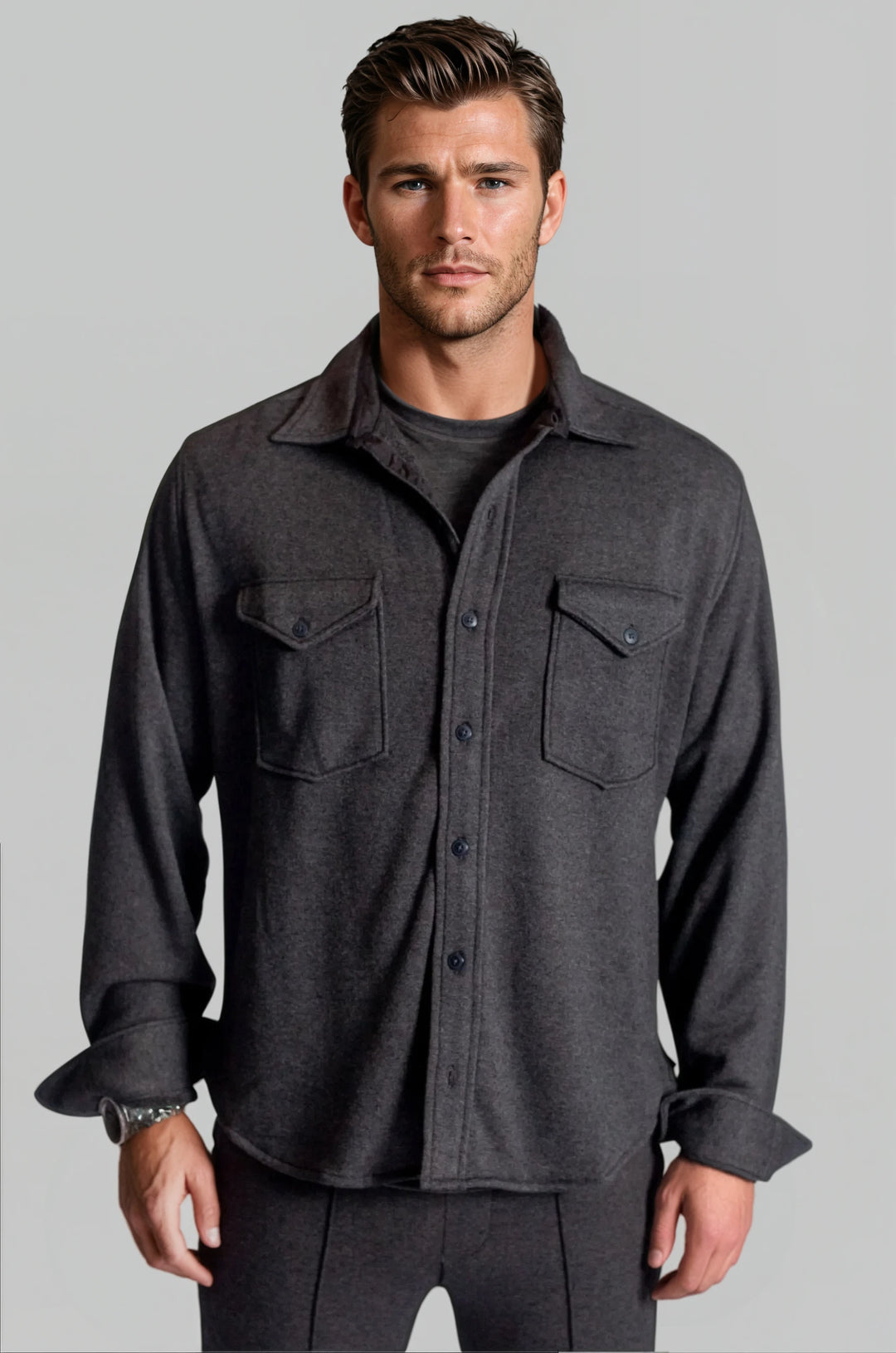 Ticket-to-Comfort Matching Set-OUTFIT SETS-BUKI-M-Charcoal Grey-Buki