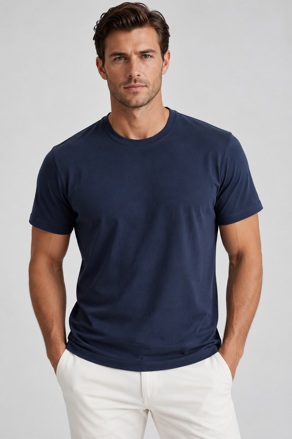 Navy-T-SHIRTS-BUKI-L-Navy-Buki Tee - 