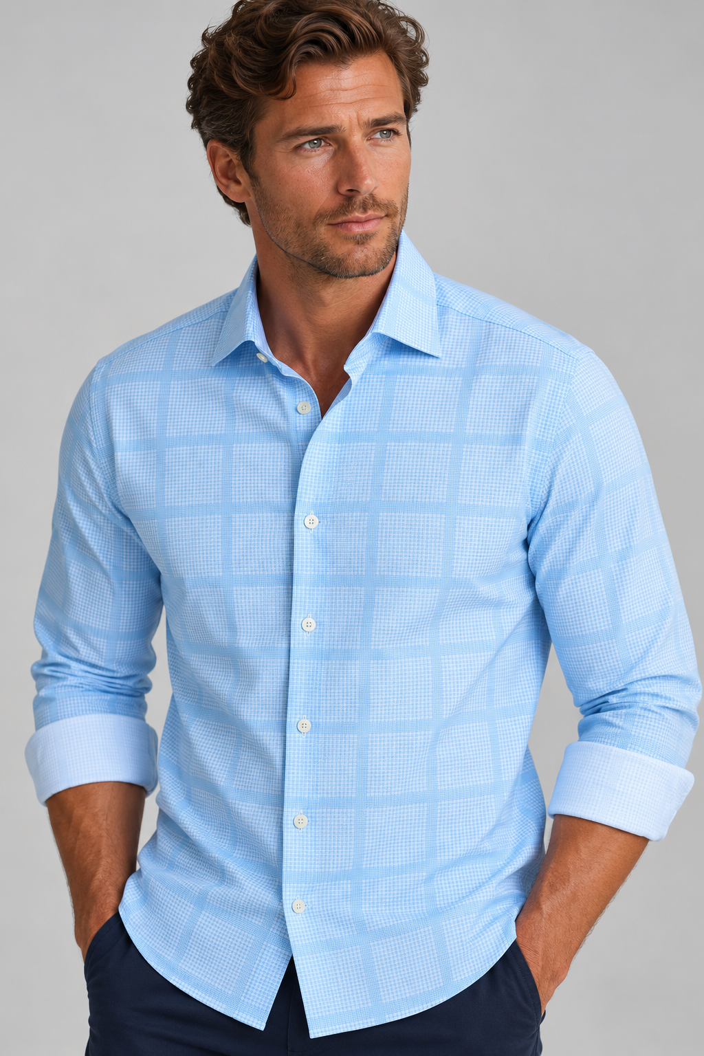 Montauk Long Sleeve Tech Shirt-LONG SLEEVE SHIRTS-BUKI-L-Cool Blue-Buki