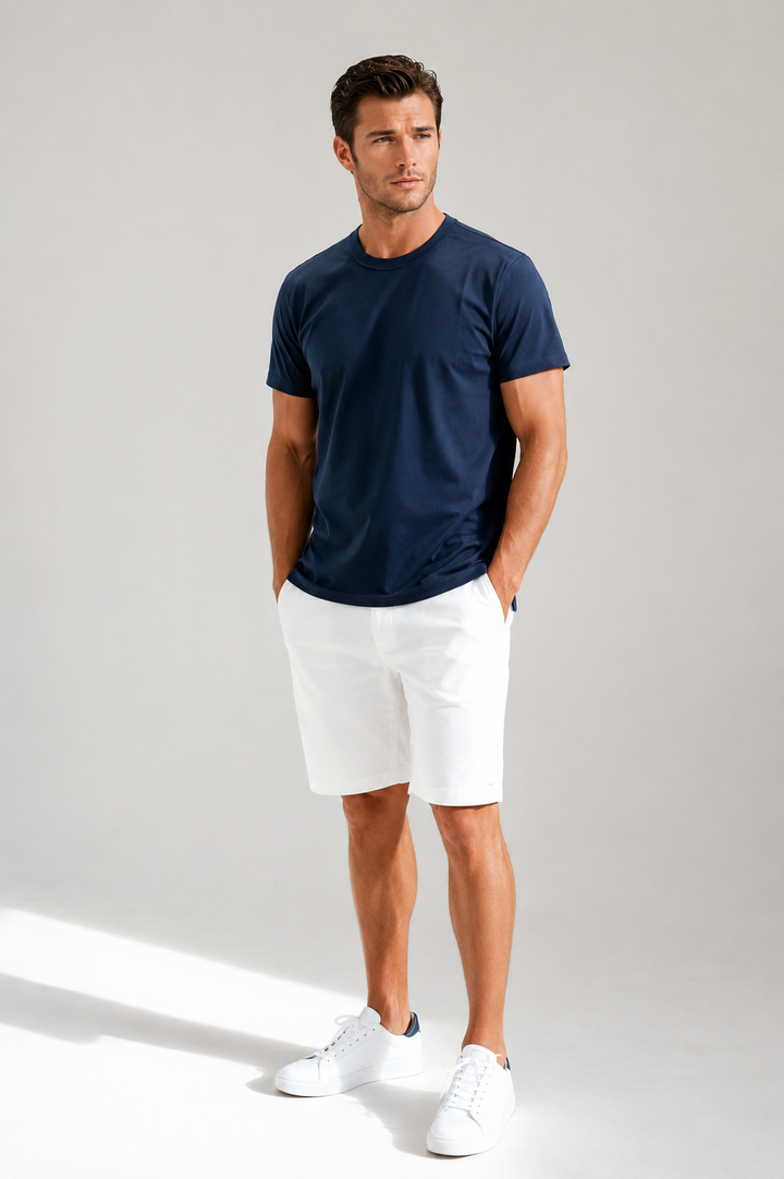 Buki Cinqo Tech Tee - Navy-T-SHIRTS-BUKI-M-Navy-Buki