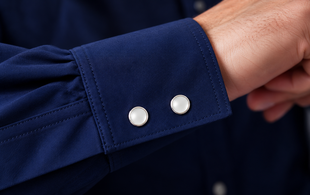 Cinqo Western Long Sleeve Tech Shirt - Navy-LONG SLEEVE SHIRTS-BUKI-M-Light Grey-Buki