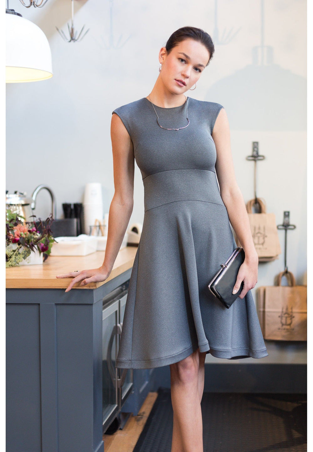 Neo-Tech A-Line Dress-DRESSES-BUKI-XS-Buki