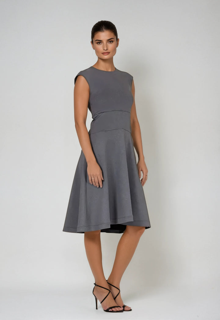 Neo-Tech A-Line Dress-DRESSES-BUKI-XS-Buki