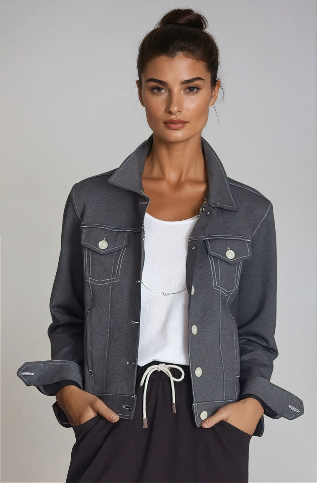 Neo-Tech Jacket - Charcoal Grey-JACKETS-BUKI-XS-Charcoal Grey-Buki