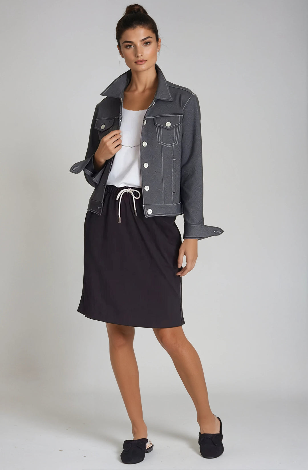 Neo-Tech Jacket - Charcoal Grey-JACKETS-BUKI-XS-Charcoal Grey-Buki