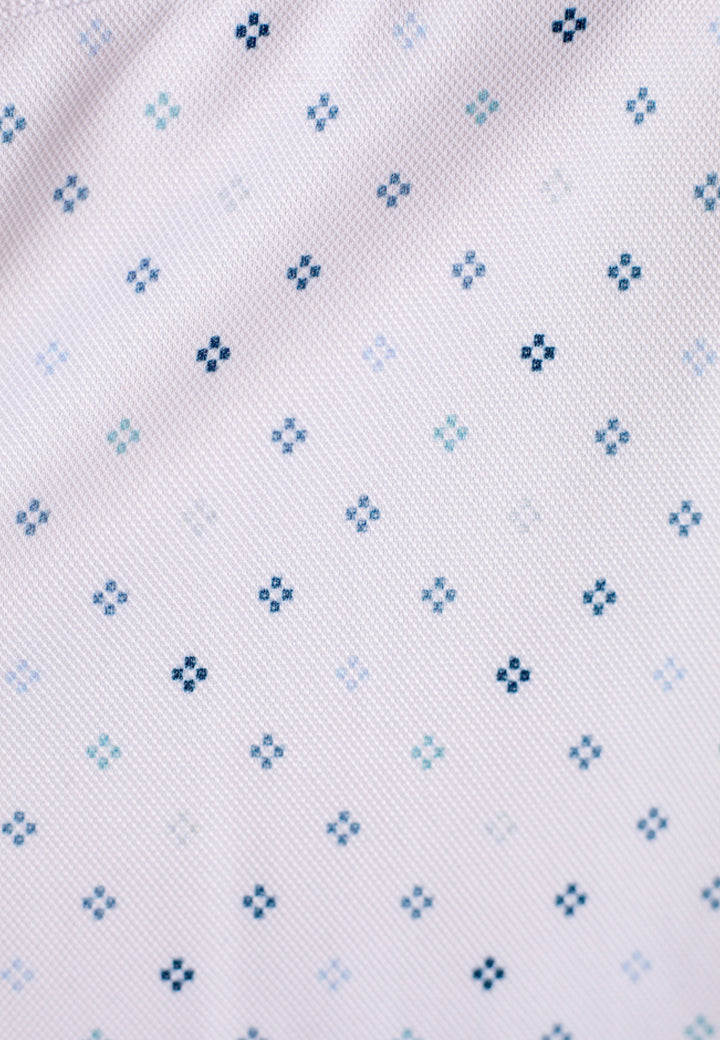 Newport Ditsy Short Sleeve Tech Shirt-SHORT SLEEVE SHIRTS-BUKI-M-Sky Grey-Buki