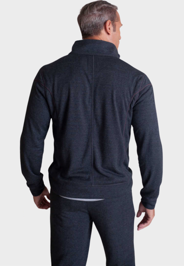 Power Suit Matching Set - Full Zip Sweatshirt & Sweatpant-OUTFIT SETS-BUKI-S-Espresso-Buki