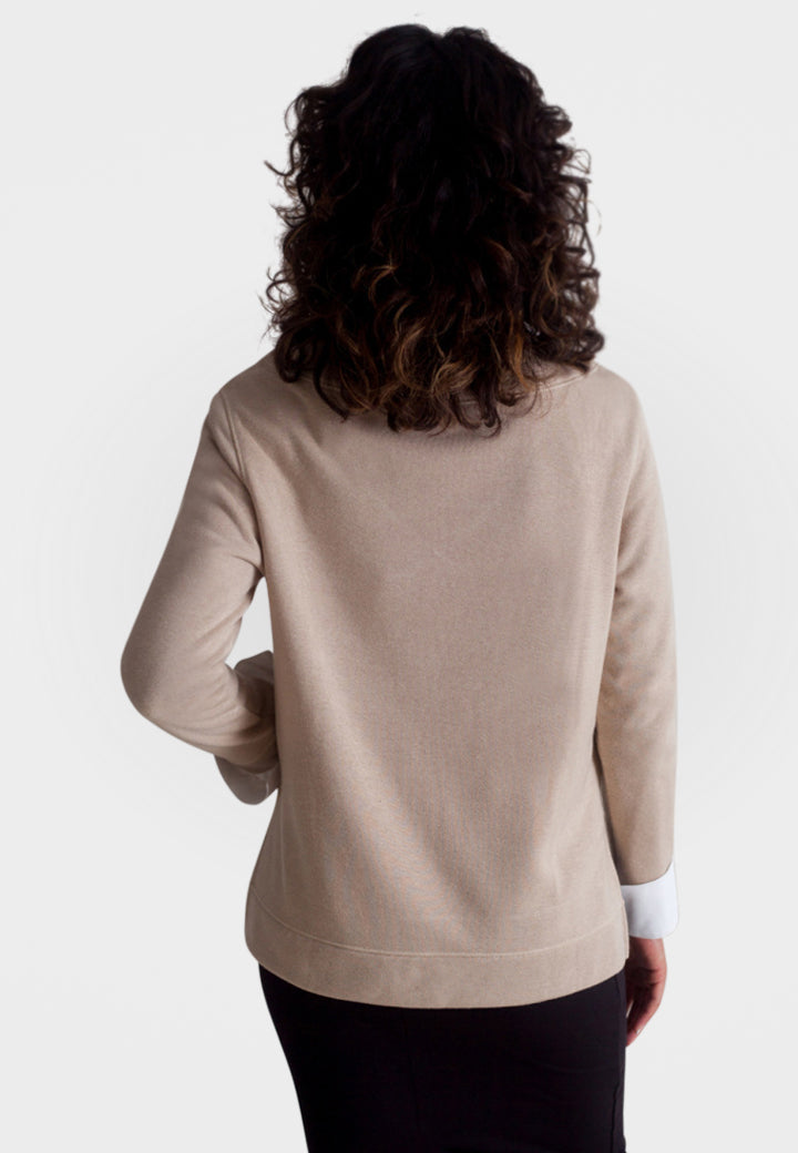 Power Vee 'Sweater' Sweatshirt - Camel-SWEATSHIRTS-BUKI-XS-Camel-Buki