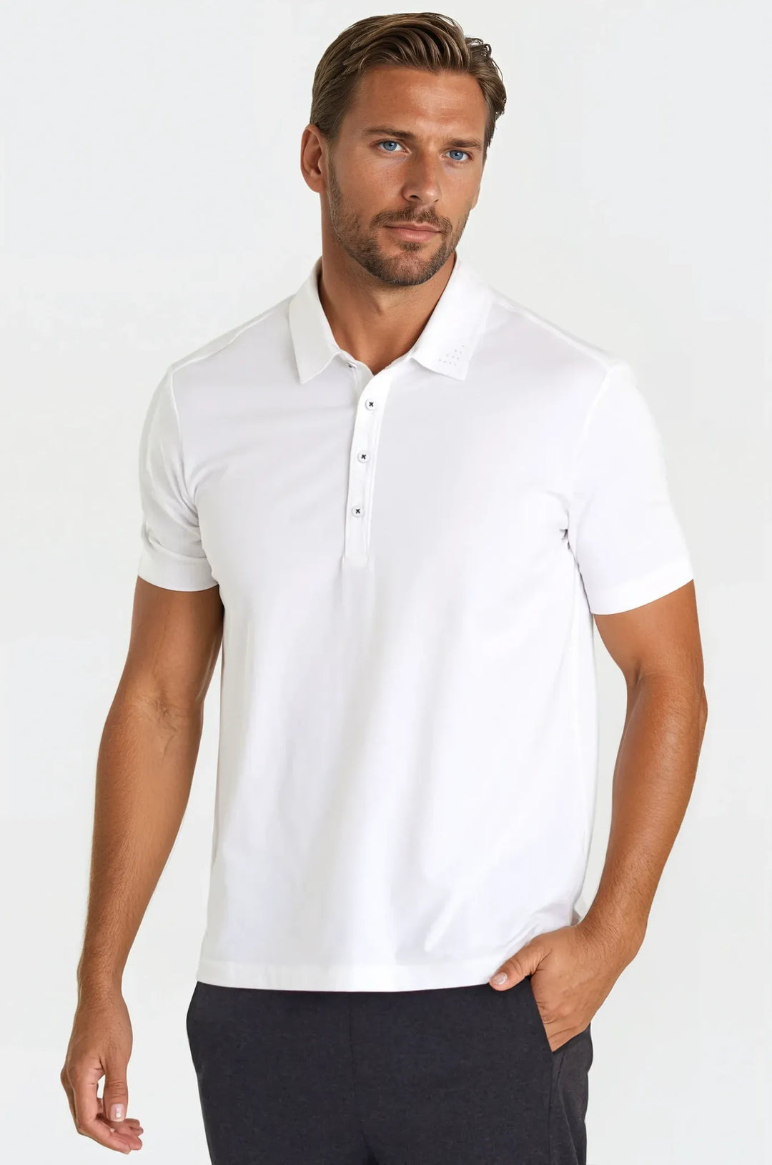 Coolest Polo Tech Shirt - White-POLO SHIRTS-BUKI-White-S-Buki
