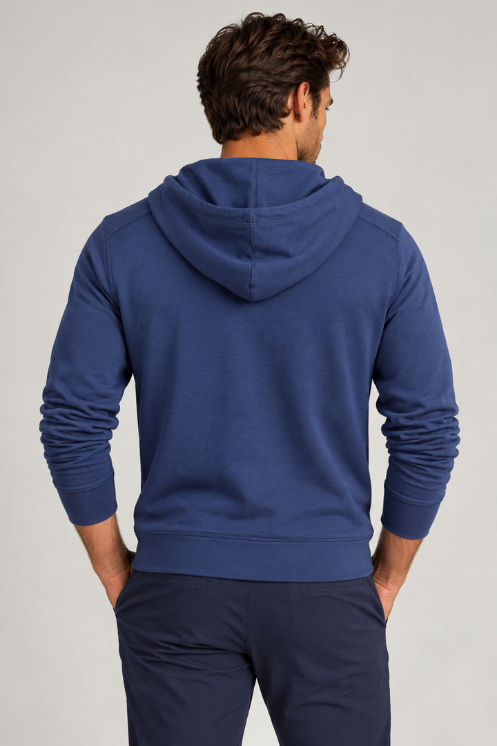 Remix Full Zip Hoodie Sweatshirt-HOODIES-BUKI-S-Tokyo Blue-Buki