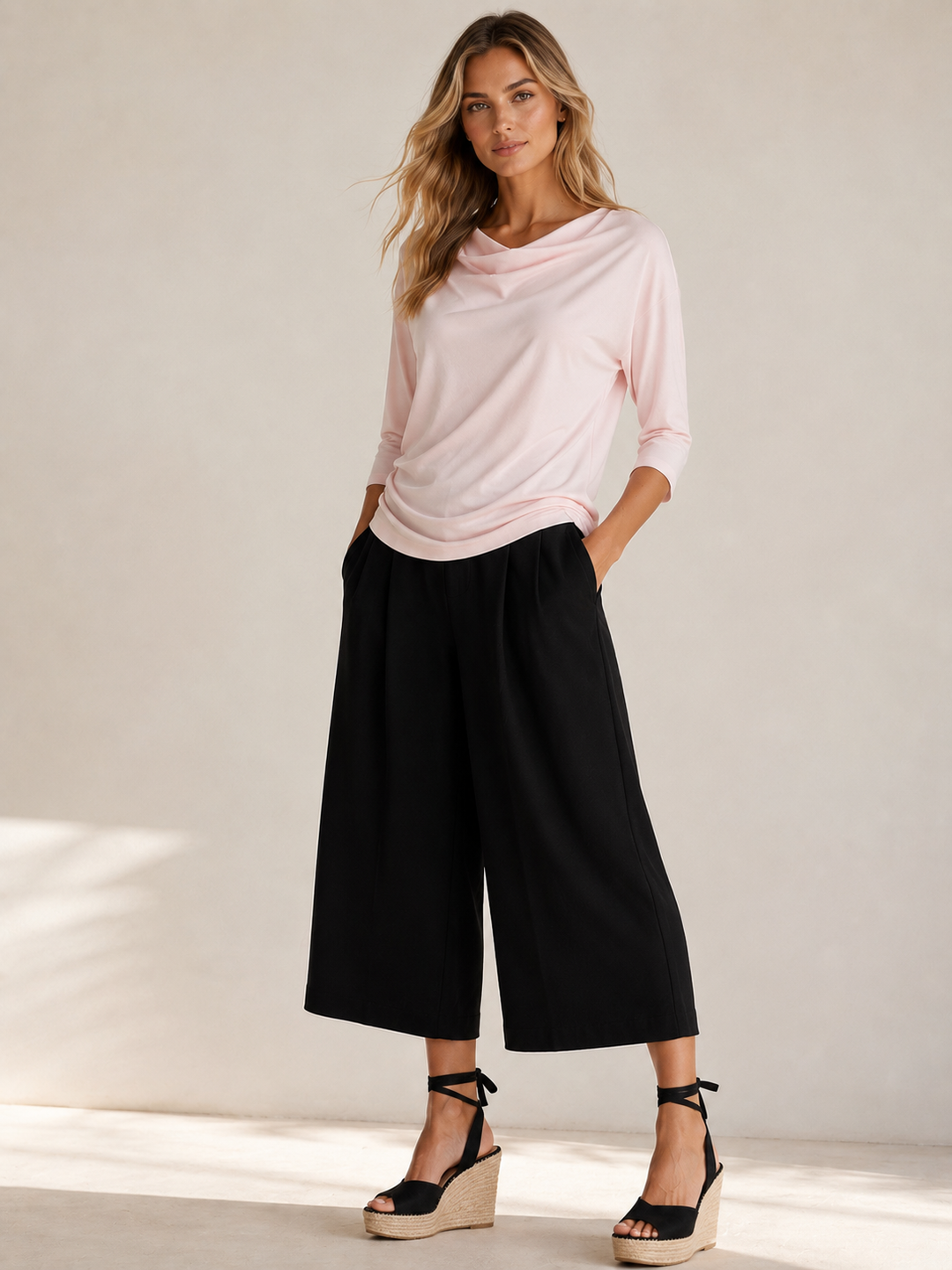 Resort Crop Pant-PANTS-BUKI-XS-Buki with Bon Voage in Pink