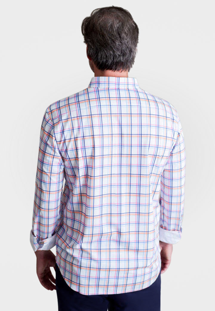 Rob Plaid Long Sleeve Tech Shirt-LONG SLEEVE SHIRTS-BUKI-M-Multicolor-Buki