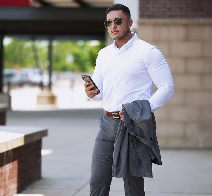 Buki + CINQO 'Single Shot' Long Sleeve Shirt White-LONG SLEEVE SHIRTS-BUKI-White-M-Buki