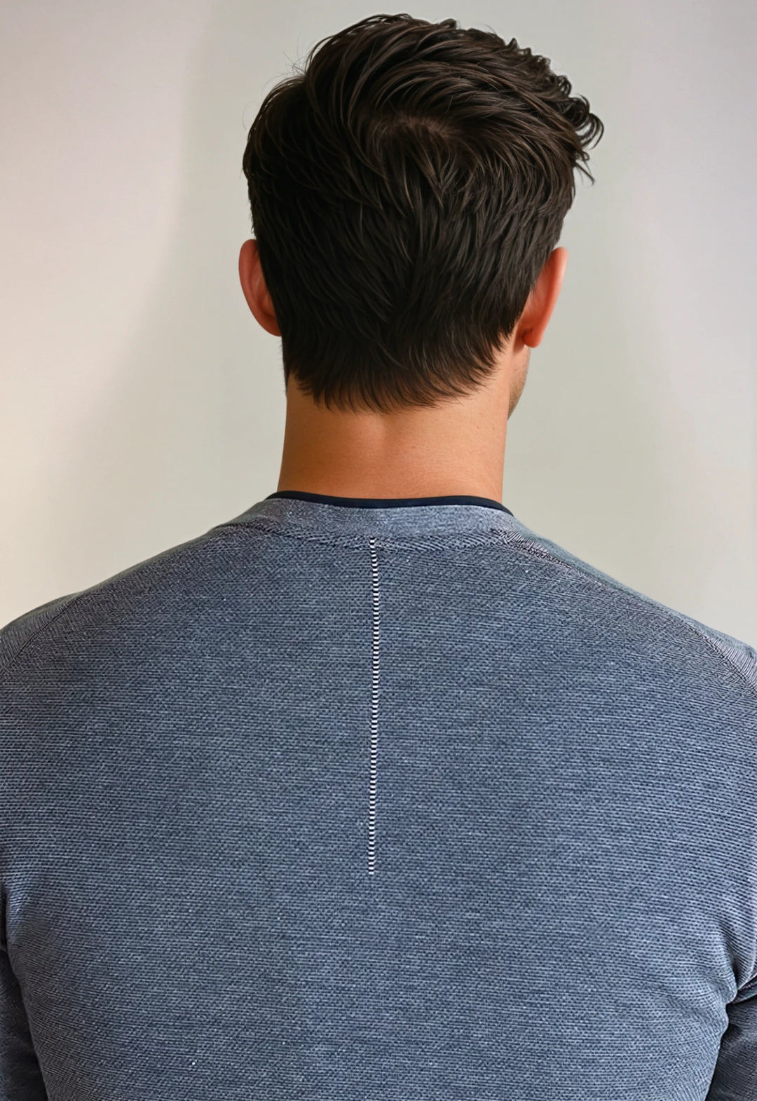 Seamless V-Neck Pullover Shirt-SWEATSHIRTS-BUKI-S-Midnight-Buki