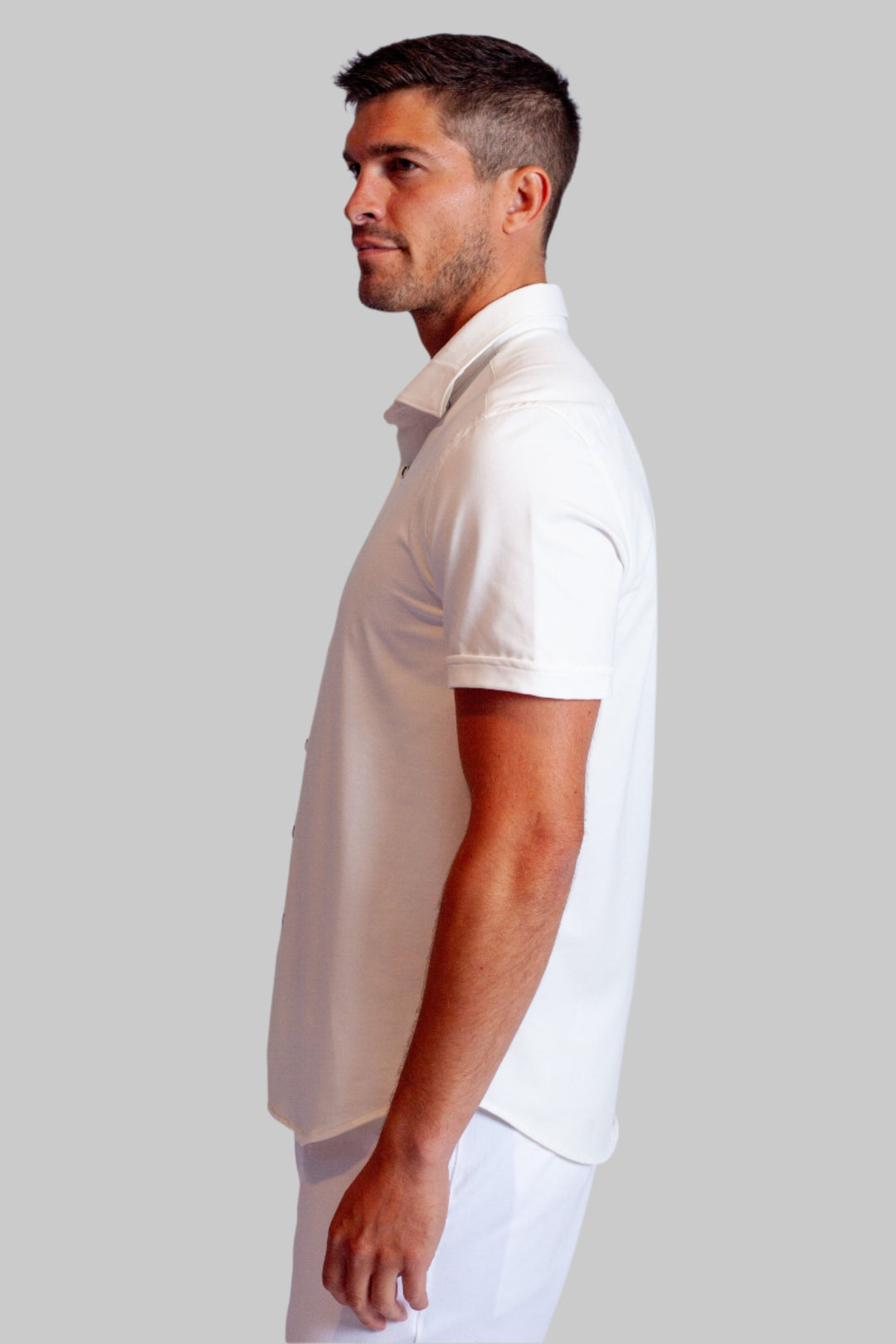 Buki + CINQO 'Single Shot' Short Sleeve Tech Shirt - White-SHORT SLEEVE SHIRTS-BUKI-M-White-Buki
