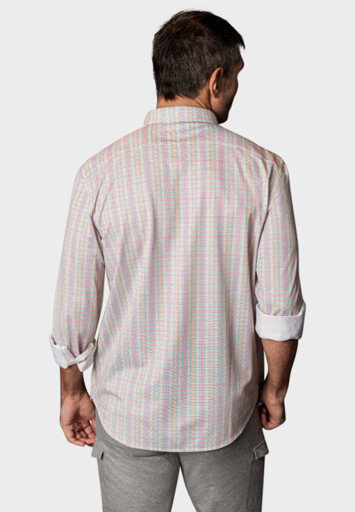 Spectrum Check Long Sleeve Tech Shirt-Long Sleeve Shirts-Buki