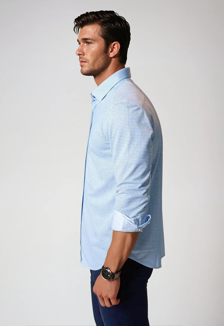Square Up Long Sleeve Tech Shirt-LONG SLEEVE SHIRTS-BUKI-M-Cool Blue-Buki