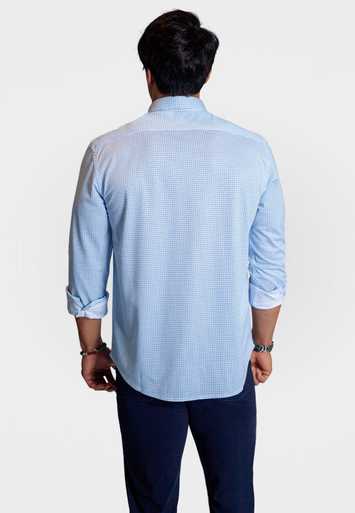 Square Up Long Sleeve Tech Shirt-LONG SLEEVE SHIRTS-BUKI-M-Cool Blue-Buki