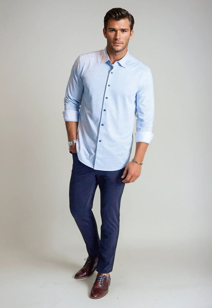 Square Up Long Sleeve Tech Shirt-LONG SLEEVE SHIRTS-BUKI-M-Cool Blue-Buki
