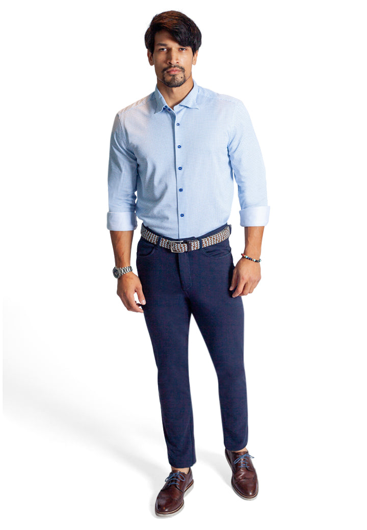 Square Up Long Sleeve Tech Shirt-LONG SLEEVE SHIRTS-BUKI-M-Cool Blue-Buki