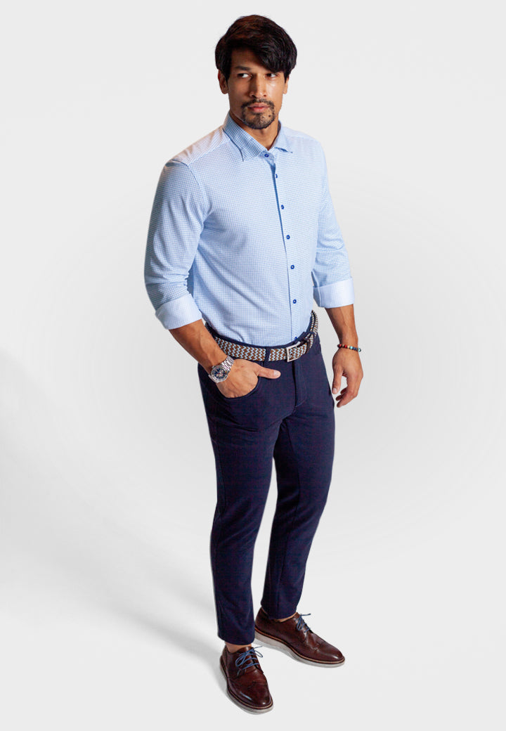 Square Up Long Sleeve Tech Shirt-LONG SLEEVE SHIRTS-BUKI-M-Cool Blue-Buki