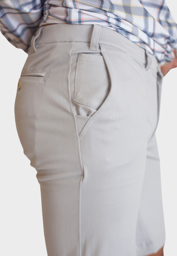 Stretch Eagle Shorts - Pearl Grey-SHORTS-BUKI-Pearl Grey-S-Buki