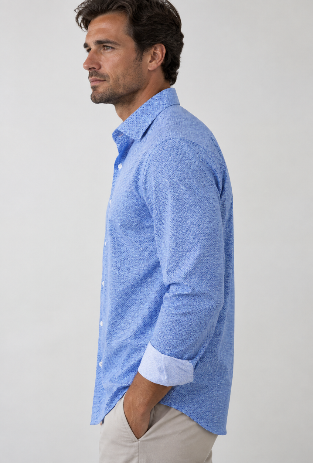 Studio Dot Long Sleeve Tech Shirt - Blue-LONG SLEEVE SHIRTS-BUKI-L-Cool Blue-Buki