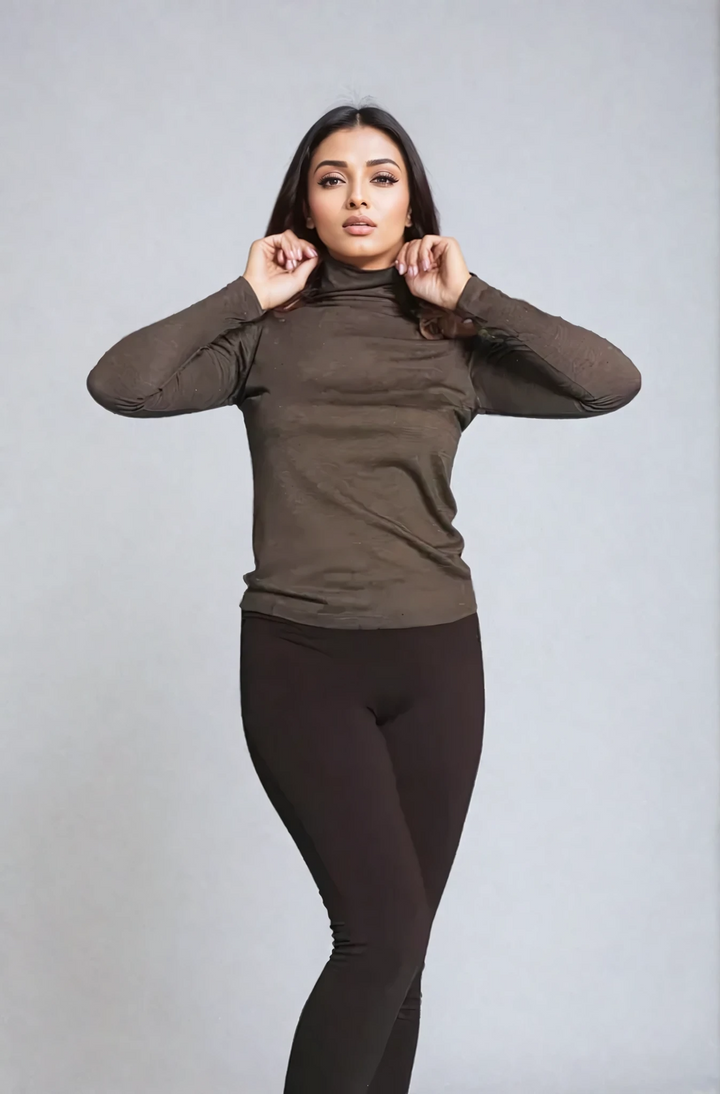 Take-Out Turtleneck Shirt-SHIRTS & BLOUSES-BUKI-XS-Wine-Buki