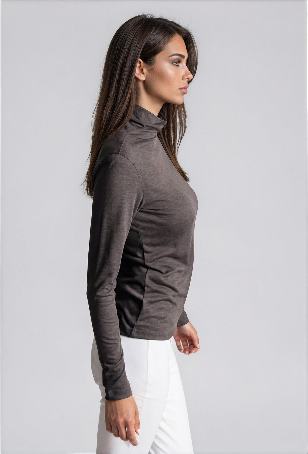 Take-Out Turtleneck Shirt-SHIRTS & BLOUSES-BUKI-XS-Wine-Buki