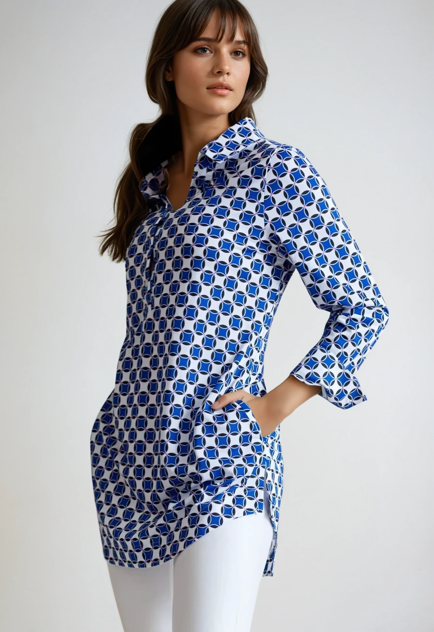 Terrace Tunic Shirt-SHIRTS & BLOUSES-BUKI-XS-Buki