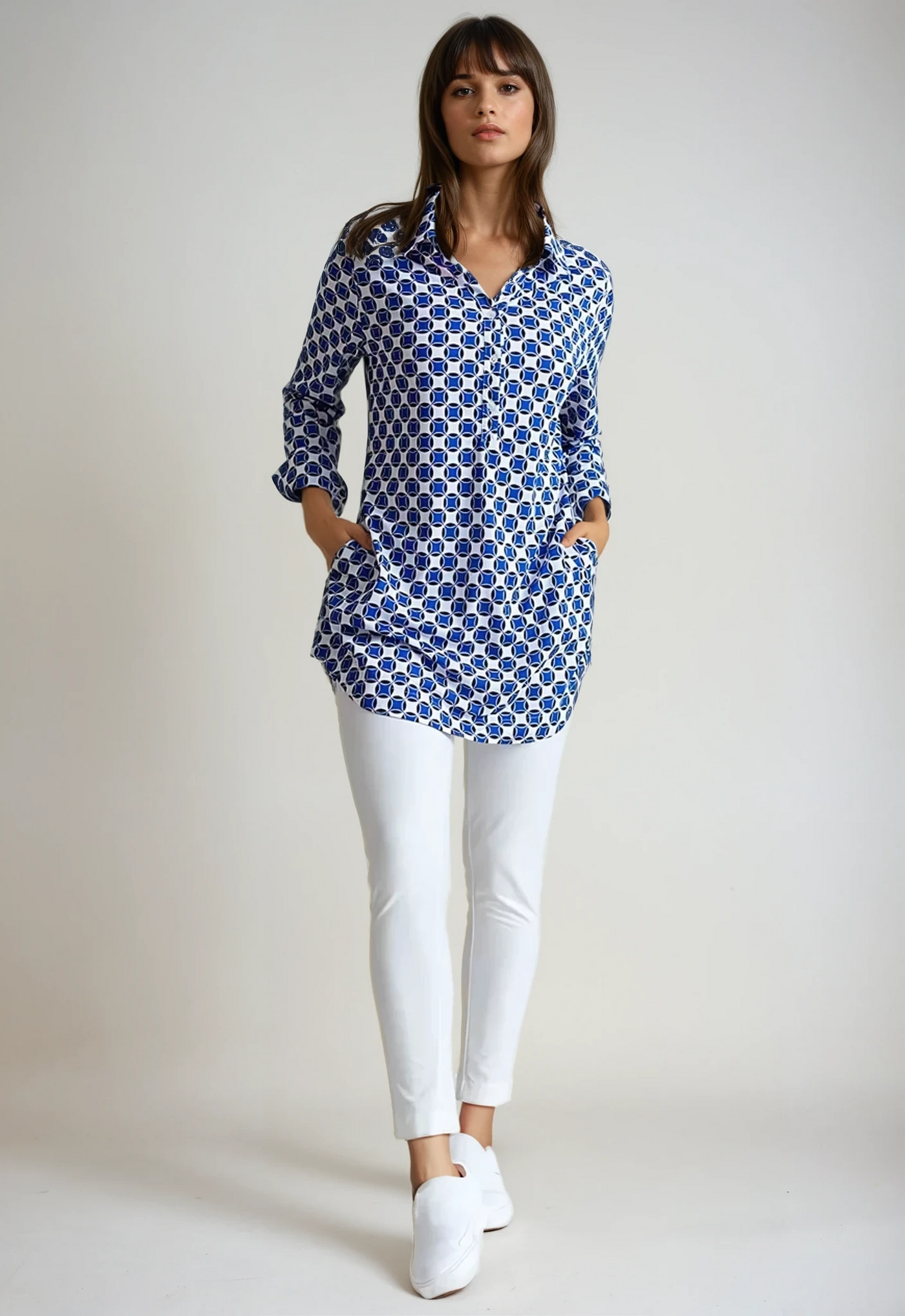 Terrace Tunic Shirt-SHIRTS & BLOUSES-BUKI-XS-Buki