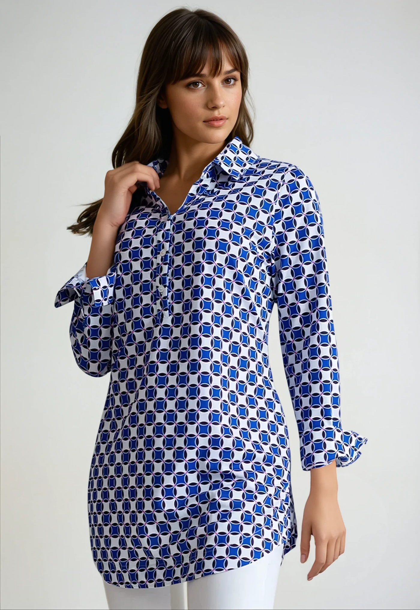 Terrace Tunic Shirt-SHIRTS & BLOUSES-BUKI-XS-Buki