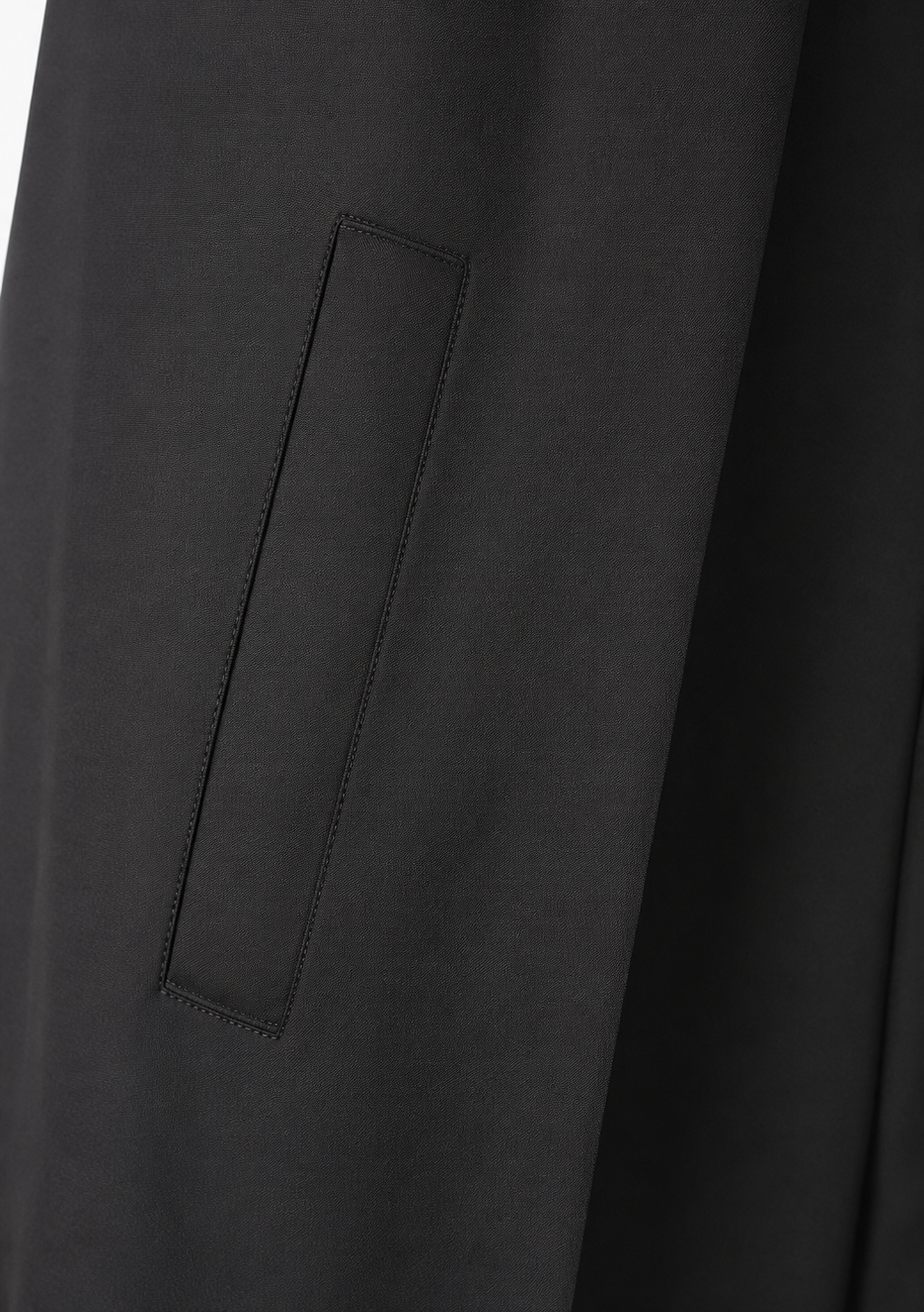 Travel duster detail of pocket

