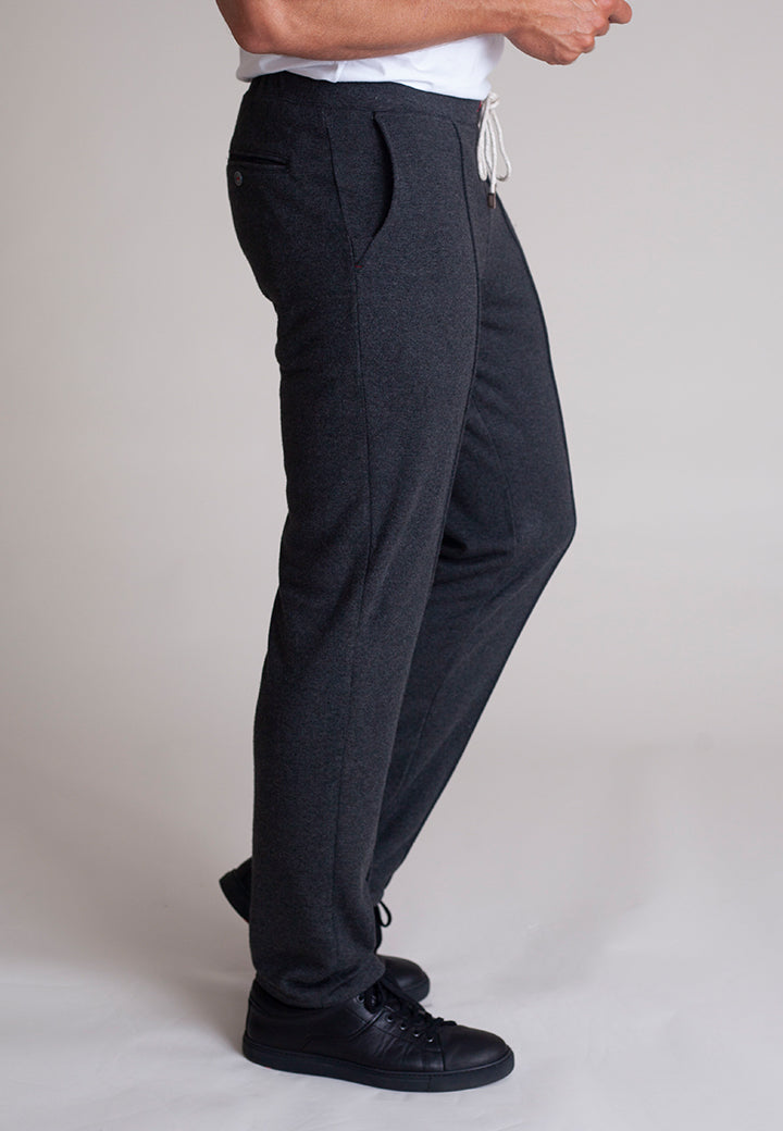 Voey Leisure Set - Half Zip Sweatshirt & Sweatpant - Charcoal Grey-OUTFIT SETS-BUKI-M-Espresso-Buki