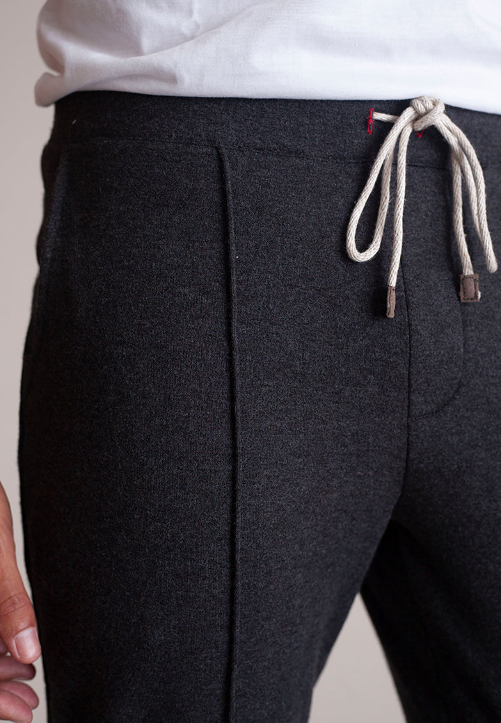 Voey Leisure Set - Half Zip Sweatshirt & Sweatpant - Charcoal Grey-OUTFIT SETS-BUKI-M-Espresso-Buki