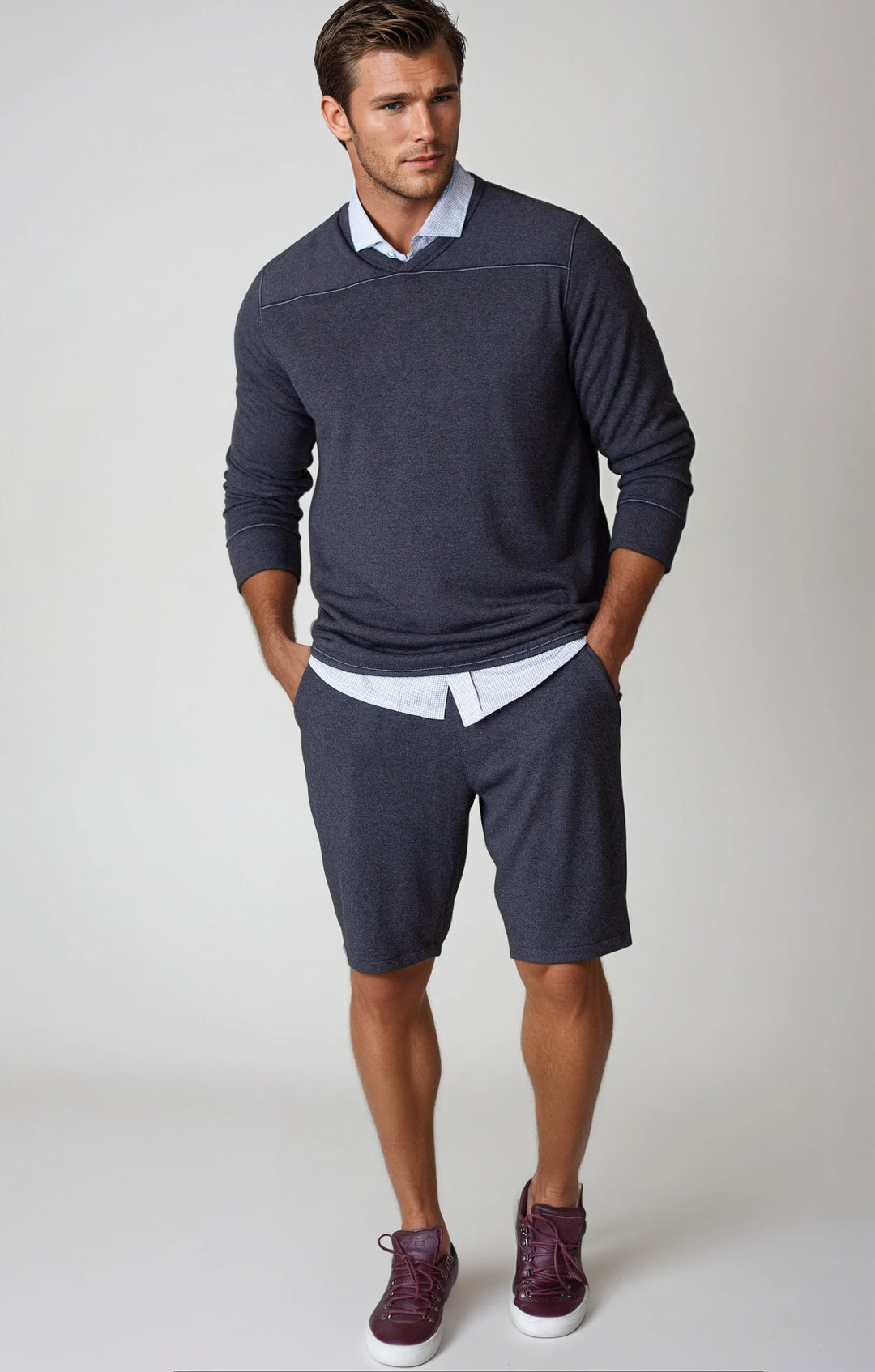 Weekend Getaway Matching Set-OUTFIT SETS-BUKI-M-Charcoal Grey-Buki