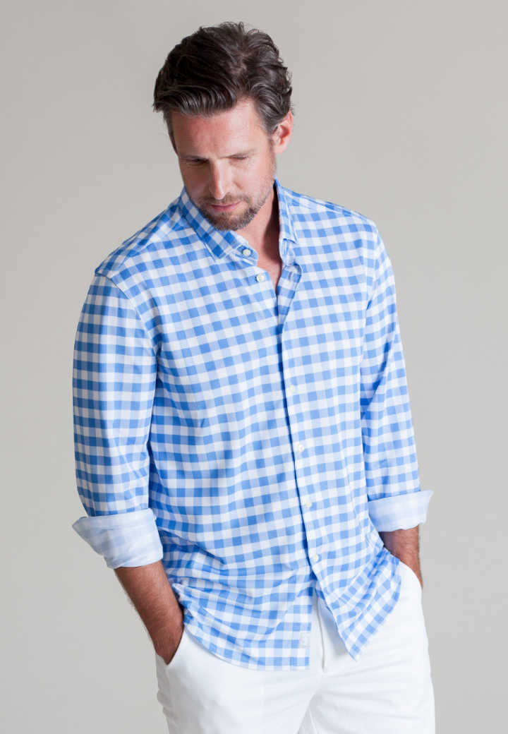 Work Week Check Shirt-LONG SLEEVE SHIRTS-BUKI-S-Buki