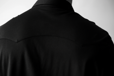 Cinqo Western Long Sleeve Tech Shirt - Black-LONG SLEEVE SHIRTS-BUKI-