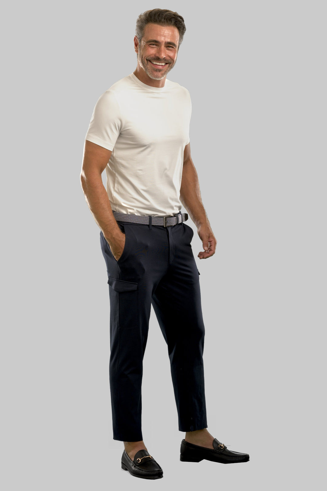 Buki + CINQO Crew Neck T-Shirt White-T-SHIRTS-BUKI-M-Buki