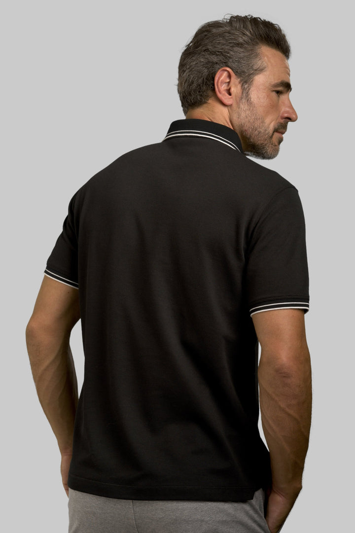 Pocket Polo Shirt - Black-POLO SHIRTS-BUKI-Black-M-Buki