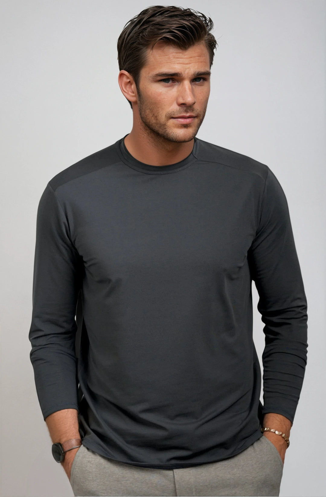 Buki + CINQO Long Sleeve T-Shirt - Blue Night-T-SHIRTS-BUKI-Blue Night-M-Buki