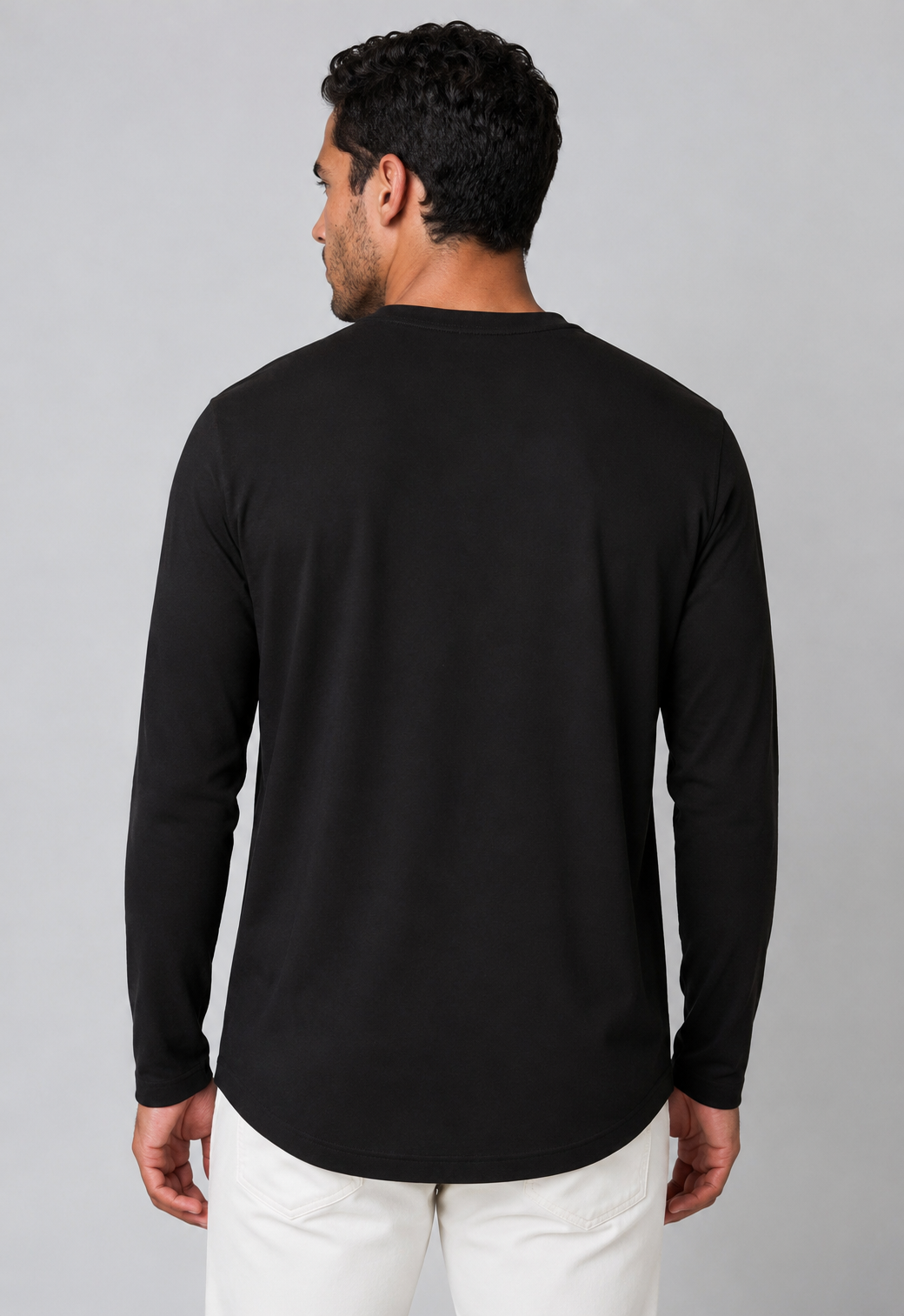 Buki + CINQO Long Sleeve T-Shirt - Black-T-SHIRTS-BUKI-Black-M-Buki-back
